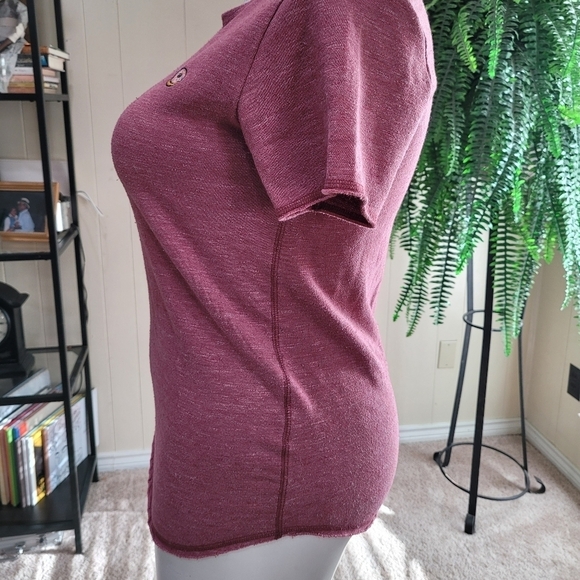 Hollister Shirt Women Sz S Donut Logo Long Line T - Picture 10 of 12